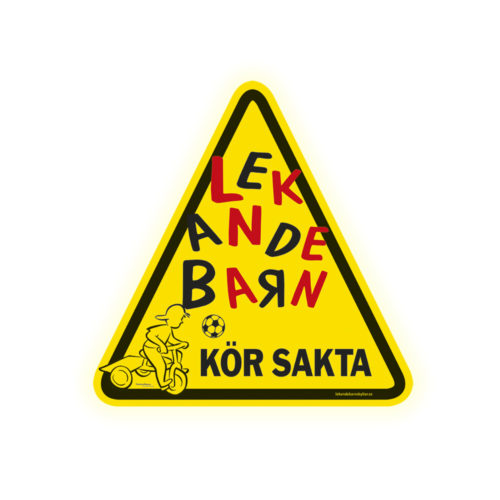 Lekande Barn Klistermärke